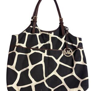 Michael Kors Handbag – Giraffe Print Brown Canvas (NWT)